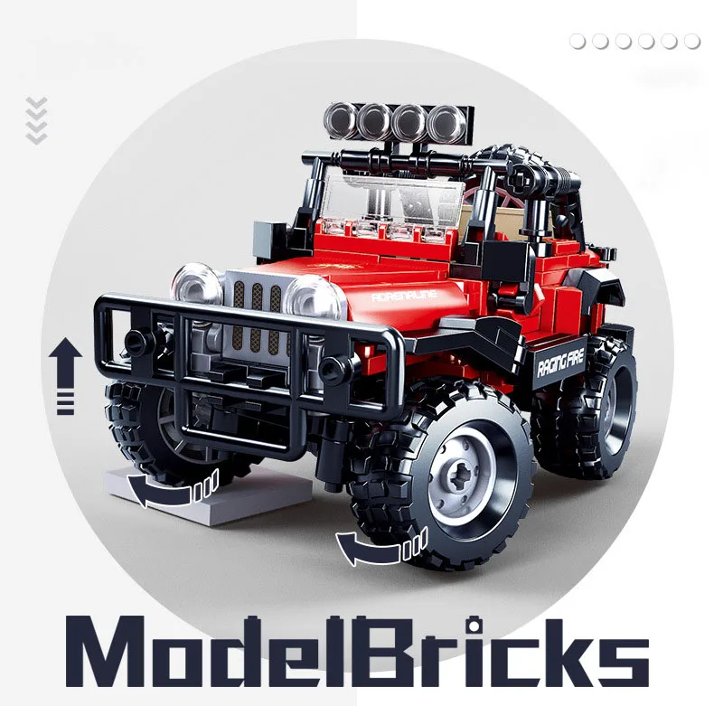 SLuban Building Blocks Gift for Kids SUV Off Road Car Model Educational Toy Children's Assembled Minifigures Hots |