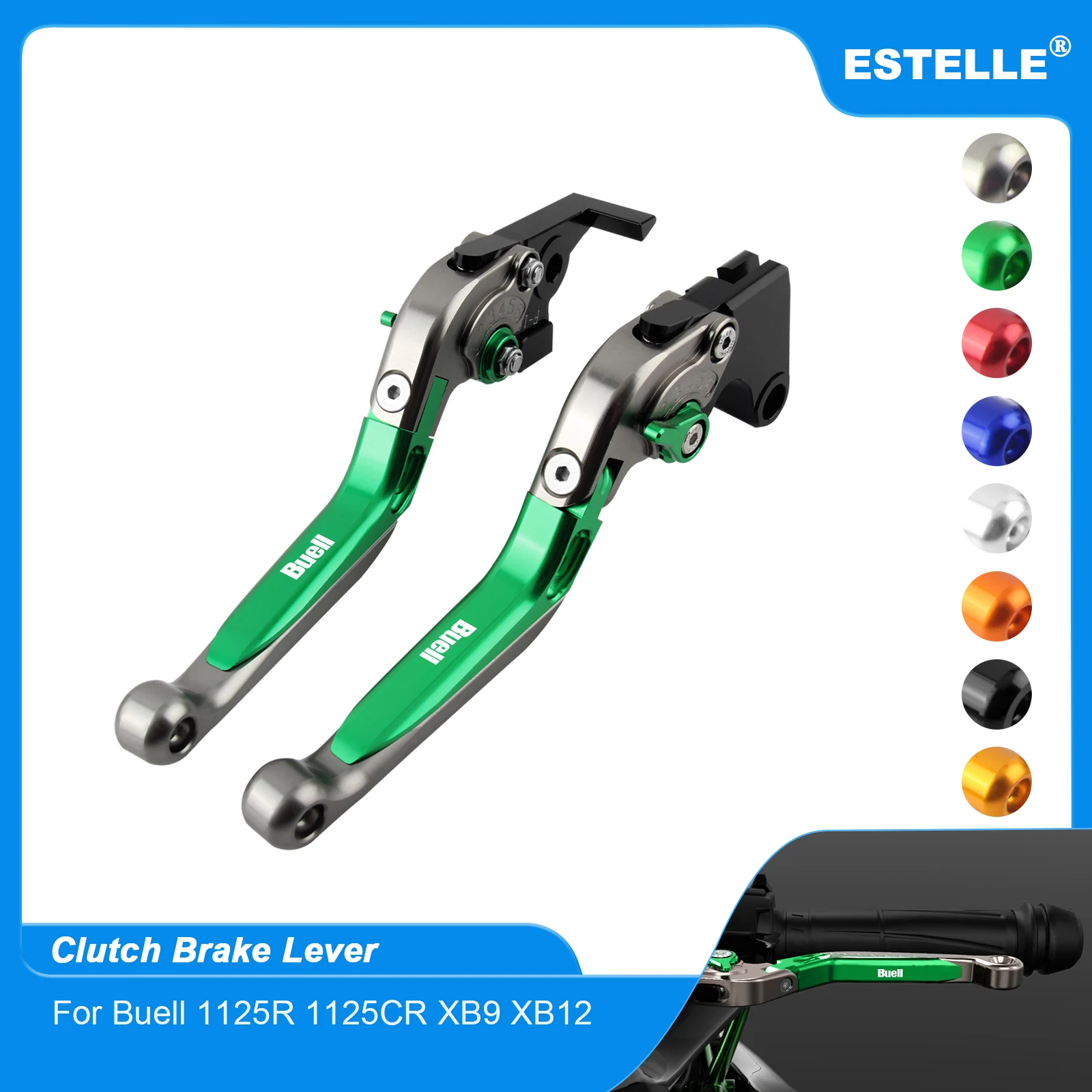 

Motorcycle Folding Extendable Brake Clutch Lever For Buell 1125R 1125CR XB9 XB12 1125 R 1125 CR XB 9 XB 12