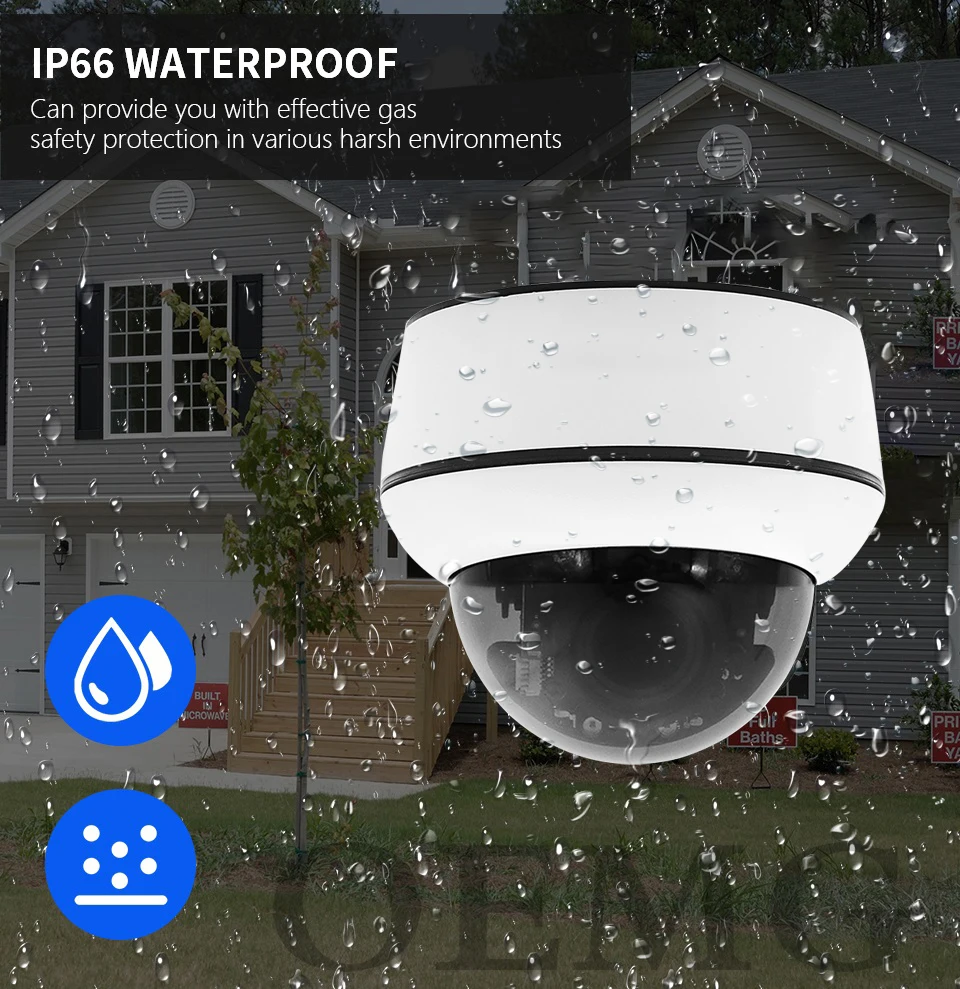 Купить Камера видеонаблюдения с 5-кратным оптическим зумом, 4K, 8 Мп, POE