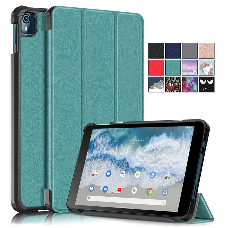 

For Nokia T10 T 10 Tablet Case Cute Unicorn Cat Painted Magnetic Hard PC Back Shell for Nokia T10 T 10 2022 Case Cover 8 inch