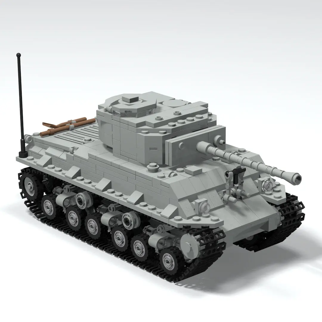 

Блочный Танк ww2 Easy Eight M4A3E8 Sherman, сборный блок для сборки творческих игрушек, детские подарочные майки