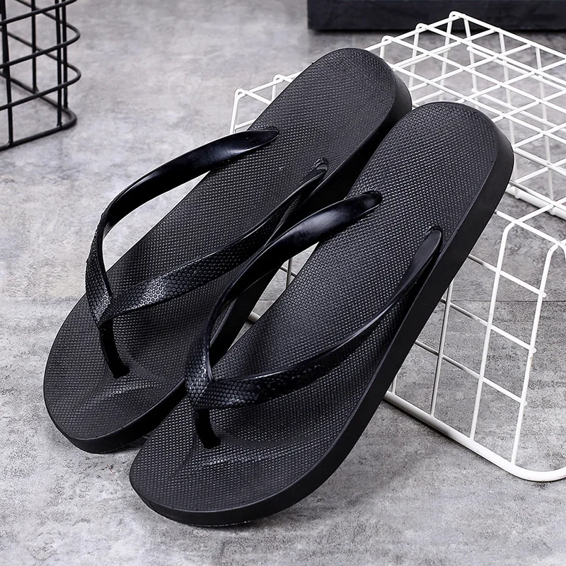 

Flip Flops Men 2022 Summer Fashion New Mens Slides Swimming Non-slip Beach Slippers Sandals Solid Casual Indoor Bathroom Shoes