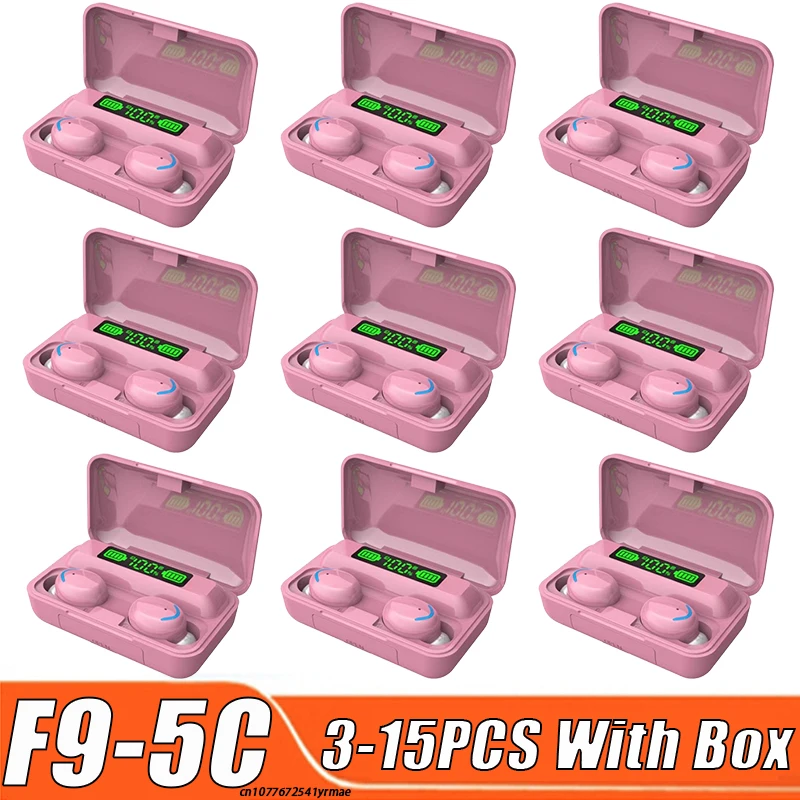 Беспроводные Bluetooth-наушники F9-5C цвет в ассортименте