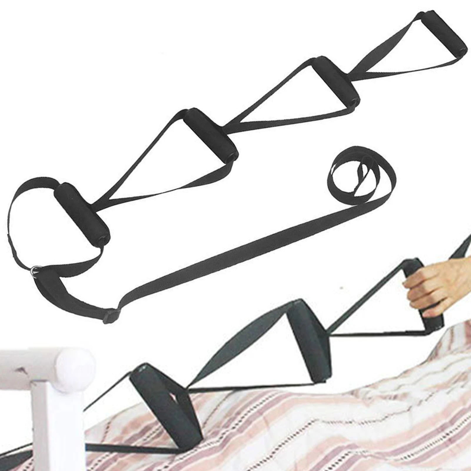

Bed Assist Belt Sit Up Helper With Adjustable Length Caddie Helper For Elderly Senior Injury Recovery Patient Pregnant Handicap