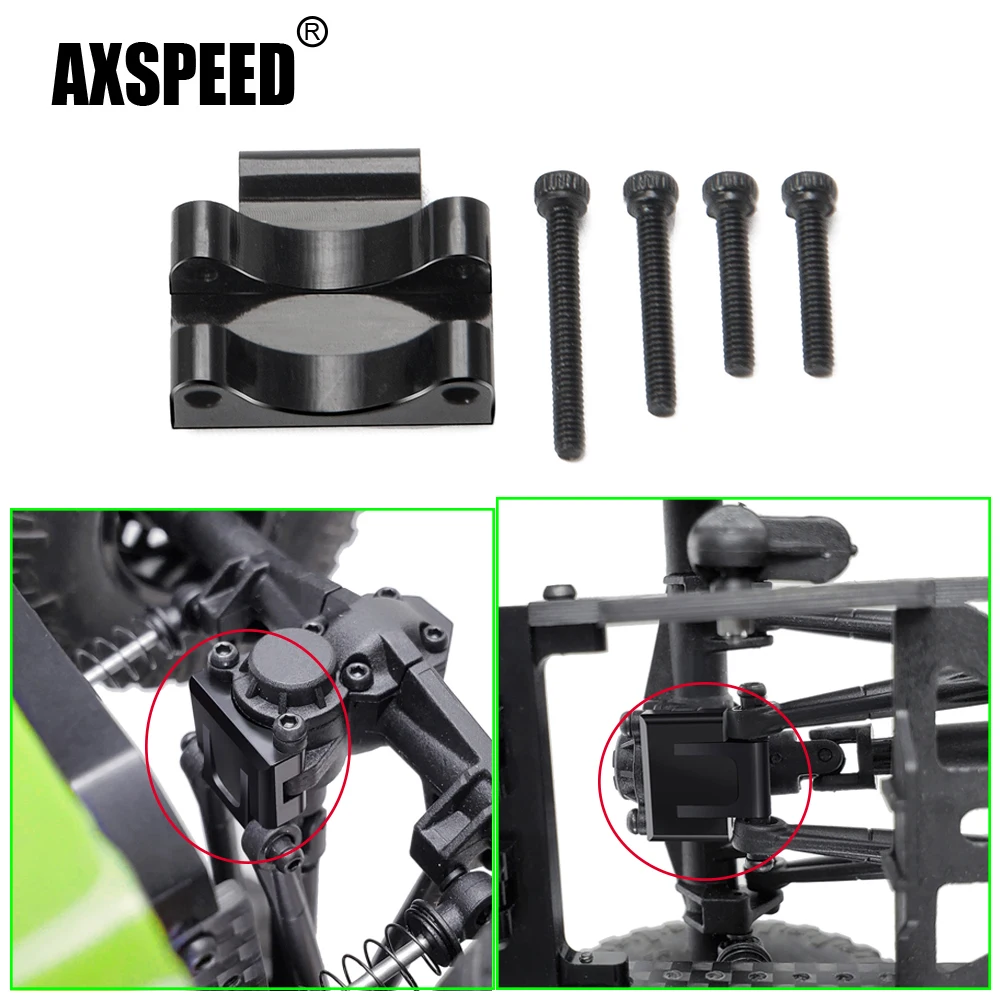 AXSPEED Aluminum Rear Axle Truss Upper Link Mount for Axial SCX24 90081 1/24 RC Crawler Car Model Upgrade Parts