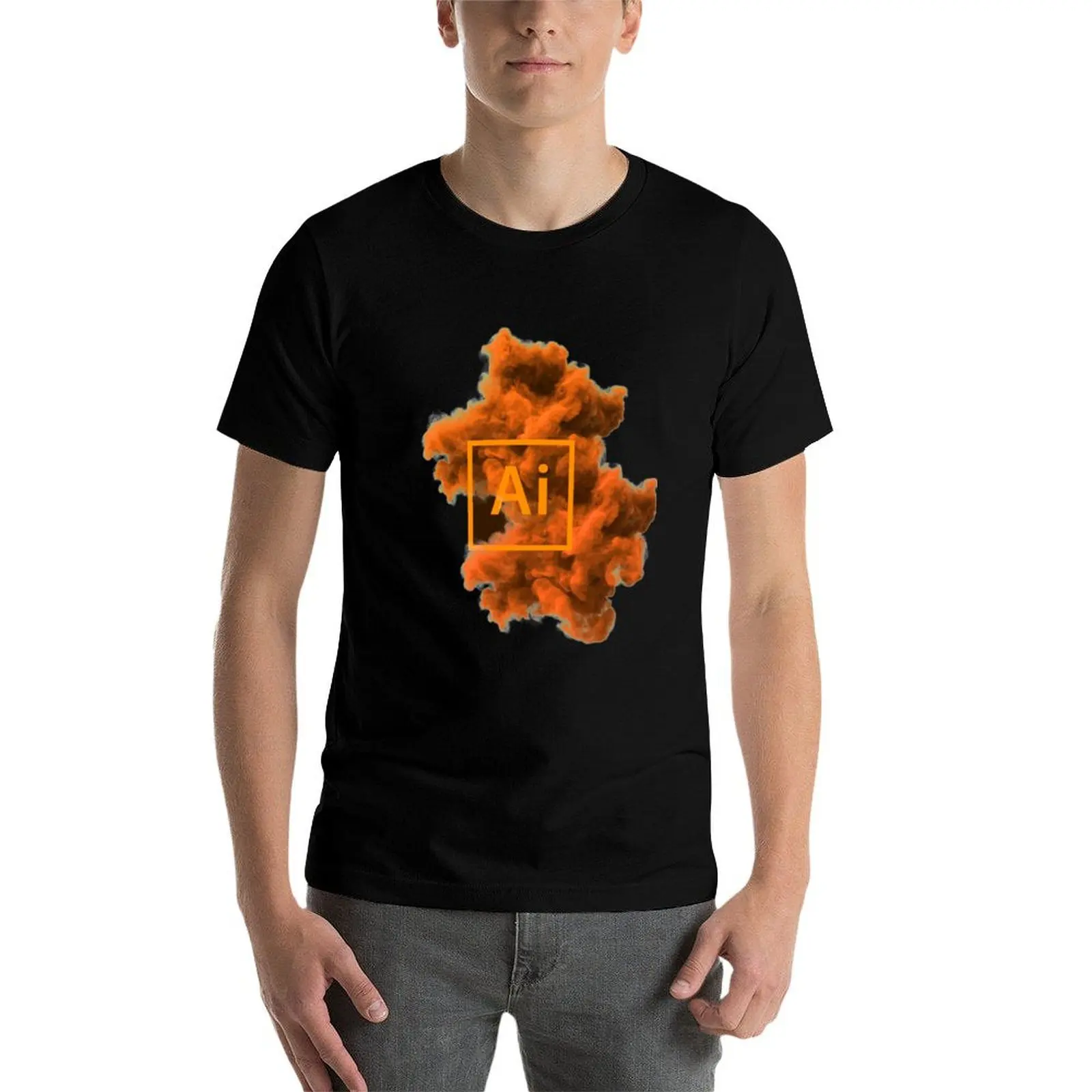 Фото Футболка Adobe Illustrator, футболка для защиты от солнца, для активного отдыха на природе №3