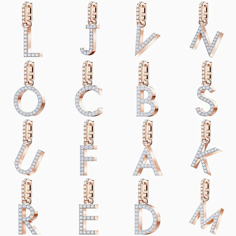 

Swa Fashion Lady Jewelry Set with 26 English Letter Charm Pendants Suitable for Necklace and Bracelet Decoration Charm