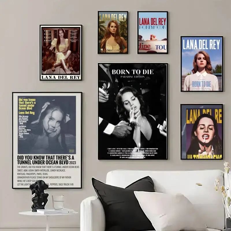 

Lana album Del R-Rey singer POSTER Prints Wall Pictures Living Room Home Decoration