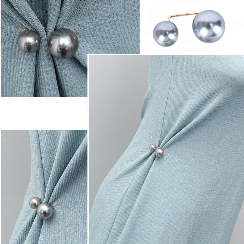 3 шт./Набор двойные жемчужные броши против выцветания, изысканные элегантные броши для женщин, украшение для свитера, пальто, летнего платья.