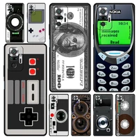 vintage tape camera gameboy phone case for xiaomi redmi note 10 11 9 8 pro 10s 9s 7 8t 9t 9a 8a 9c k40 gaming 11t 5g soft cover