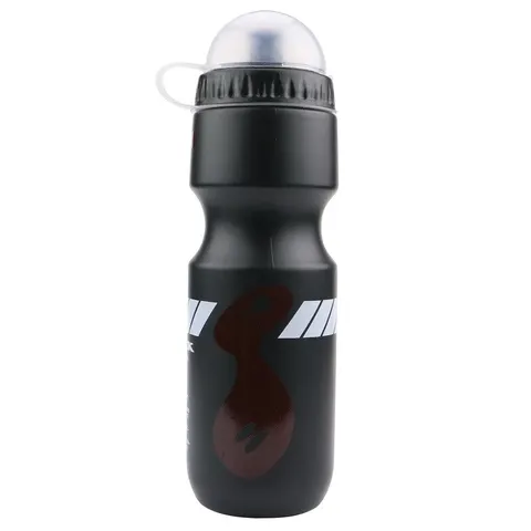 Бутылка для воды велосипедная 750 мл, цвет черный/белый