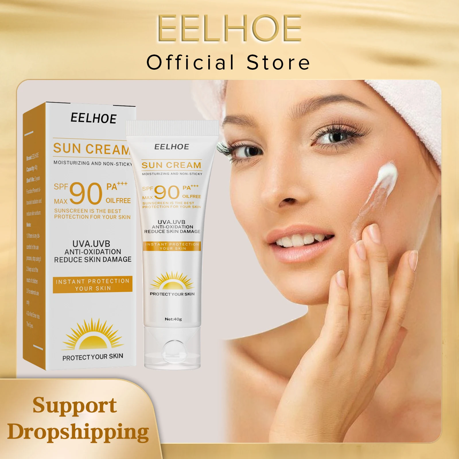 

Солнцезащитный крем EELHOE Spf 90, отбеливающий солнцезащитный крем для лица и тела, увлажняющий солнцезащитный крем для кожи