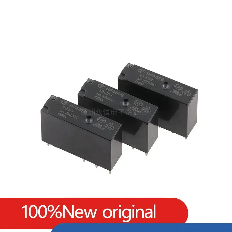 

5Pcs/lot HONGFA Subminiature relay HF46FB-5-ZS3 HF46FB-12-ZS3 HF46FB-24-ZS3 5PIN 5A 5V 12V 24V original HF46F