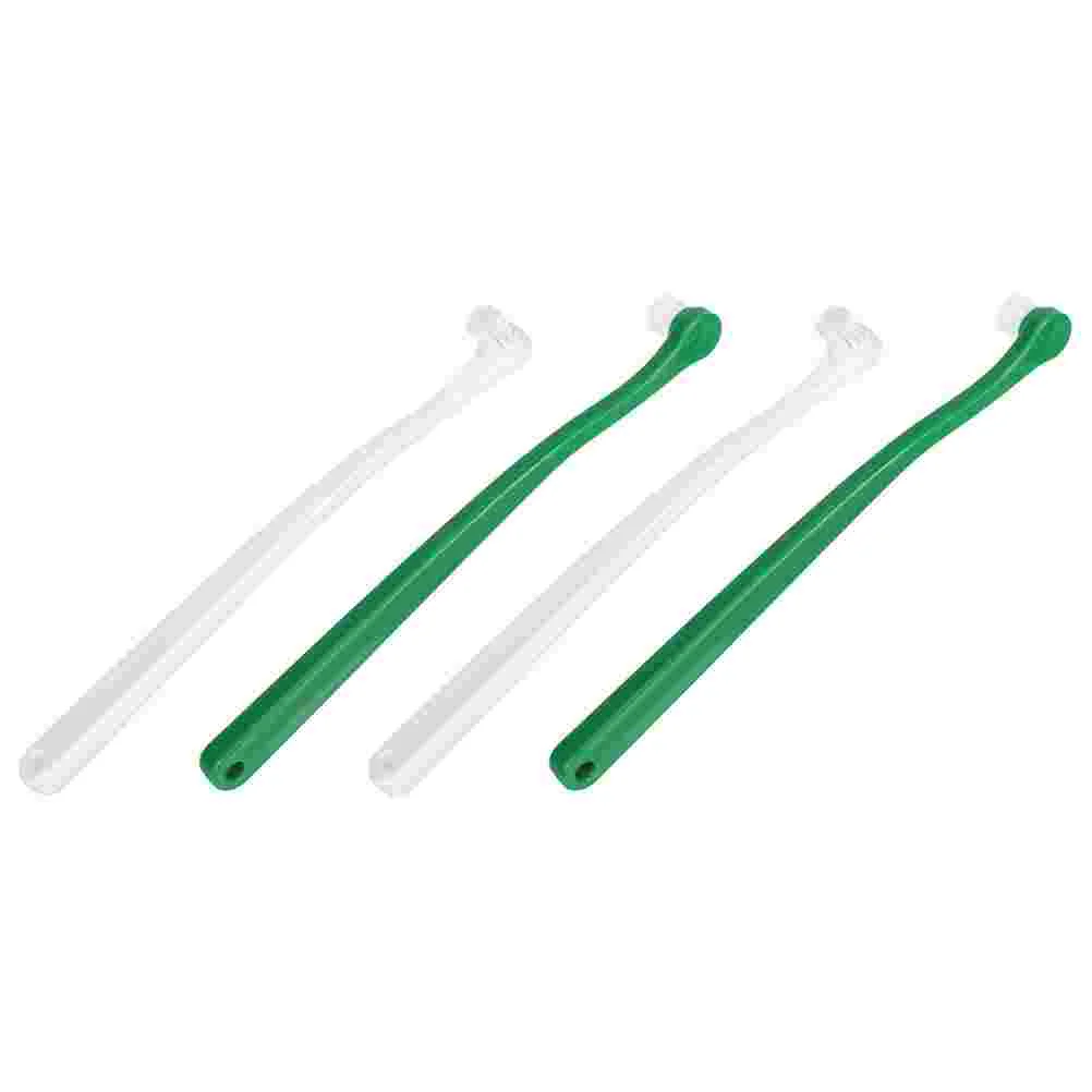 

4Pcs Pet Toothbrush Portable Cat Toothbrush Small Head Toothbrush for Pet Soft-bristle Toothbrush
