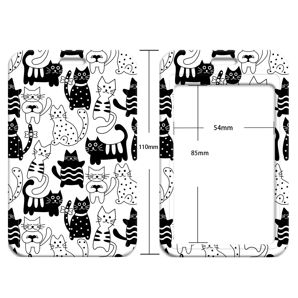 Милый шнурок с кошкой для ключей шейный ремешок карт ID держатель брелок