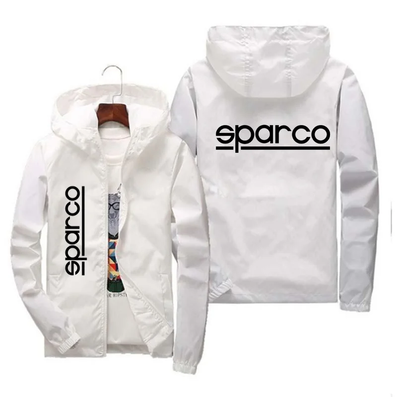 

2022 Spring/Autumn New Men's Brand Sparco Women's Casual Windbreaker Print Zipper Jacket Slim Fit Hip Hop Jacket Men's Jacket