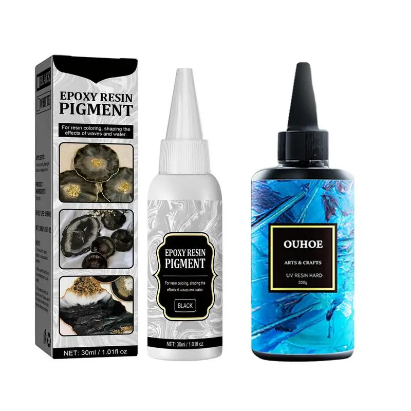 

Epoxy Resin Pigment 200ml Higher Concentrated Epoxy Coloring Pigment Ocean Waves and Water Effects Epoxy Resin Dye for Beginners