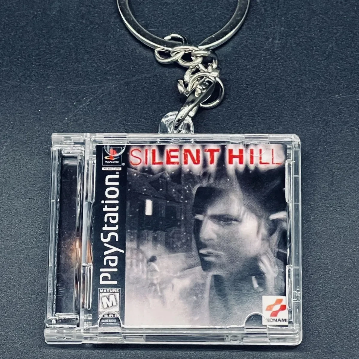Фото Брелок для ключей игры Silent Hill MINI Music CD NFC Akira Yamaoka, альбом Play Songs, брелок для ключей, ожерелье для косплея, акриловая подвеска, аксессуары №1