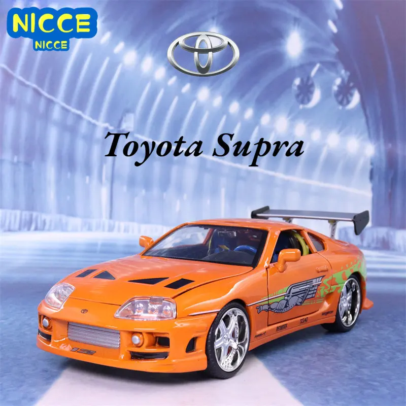 

Модель автомобиля из металлического сплава, J187, Nicce Jada 1:24 Форсаж Брайана 1995 Toyota Supra, коллекция игрушек для детей