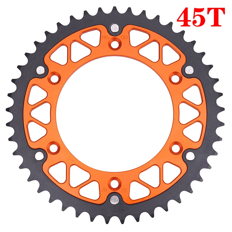 

Задняя звездочка 45T - 52T, детали мотоцикла для SX-F 125 144 150 200 250 350 300 360 380 520 500 525 505 440 450 Racing Six Day