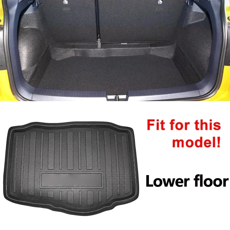 

Накладки на багажник для Volkswagen VW T-Cross, аксессуары C11 R-Line LWB 2019 ~ 2024, коврик в багажник, поднос для пола, вкладыш, автомобильные аксессуары