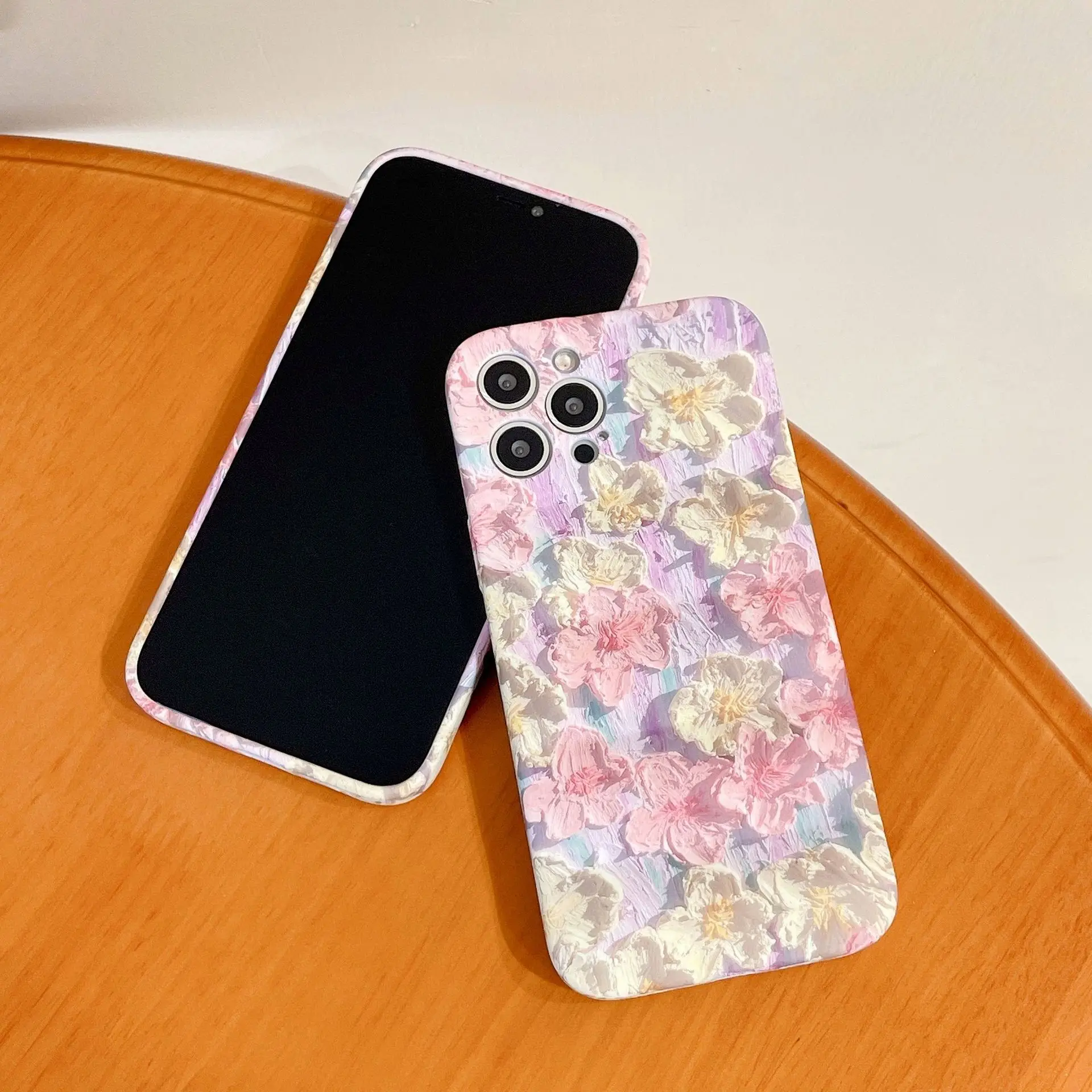 

Painting Flower Phone Case for IPhone 12 13 Mini Pro Max 11 Pro Max X XR XS Max 7 8 6s Plus SE 2020 Soft Phone Case