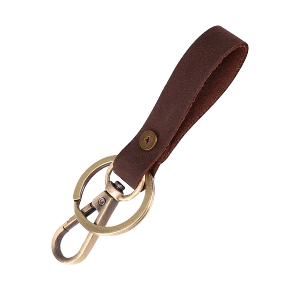 

Faux Leather Keyring Portable Birthday Christmas Gift Vintage Key Holder