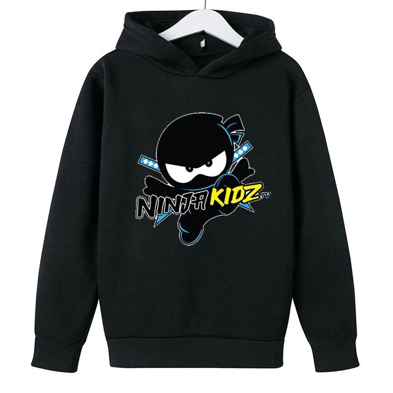 

Boys Hooded Girls T Shirt NINJA KIDZ Kids Casual Sweatershirt Child Fashion Clothes Cotton Birthday Girl Costume 3-14Y