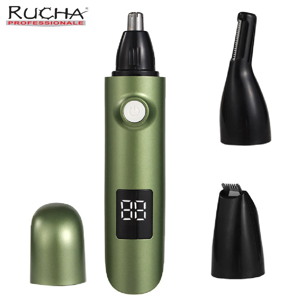 

2 in 1 Washable Nose Hair Trimmer For Men & Women Grooming Beard Electric Ear Cleaner Eyebrow Trimmer For Face Body Rechargeable