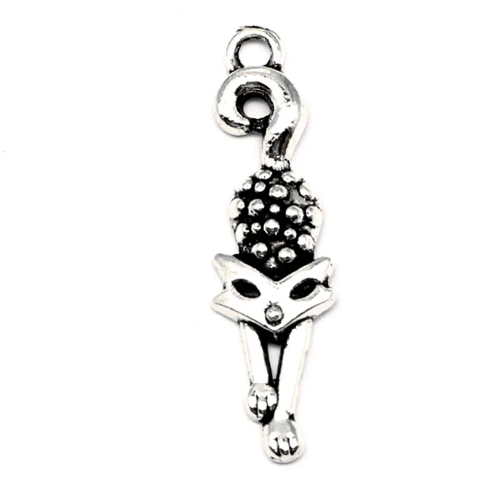 

Cat Charm For Making Jewelry Diy Finding 60pcs 8x32mm