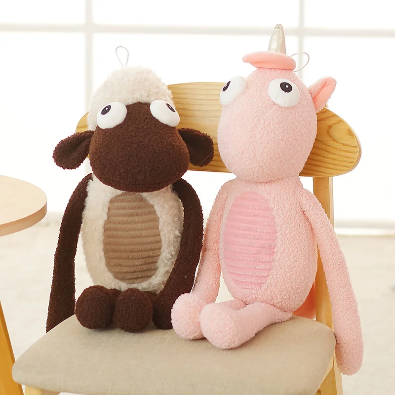 Девочки используют единорог плюшевые игрушки овец крокодилы мягкие для