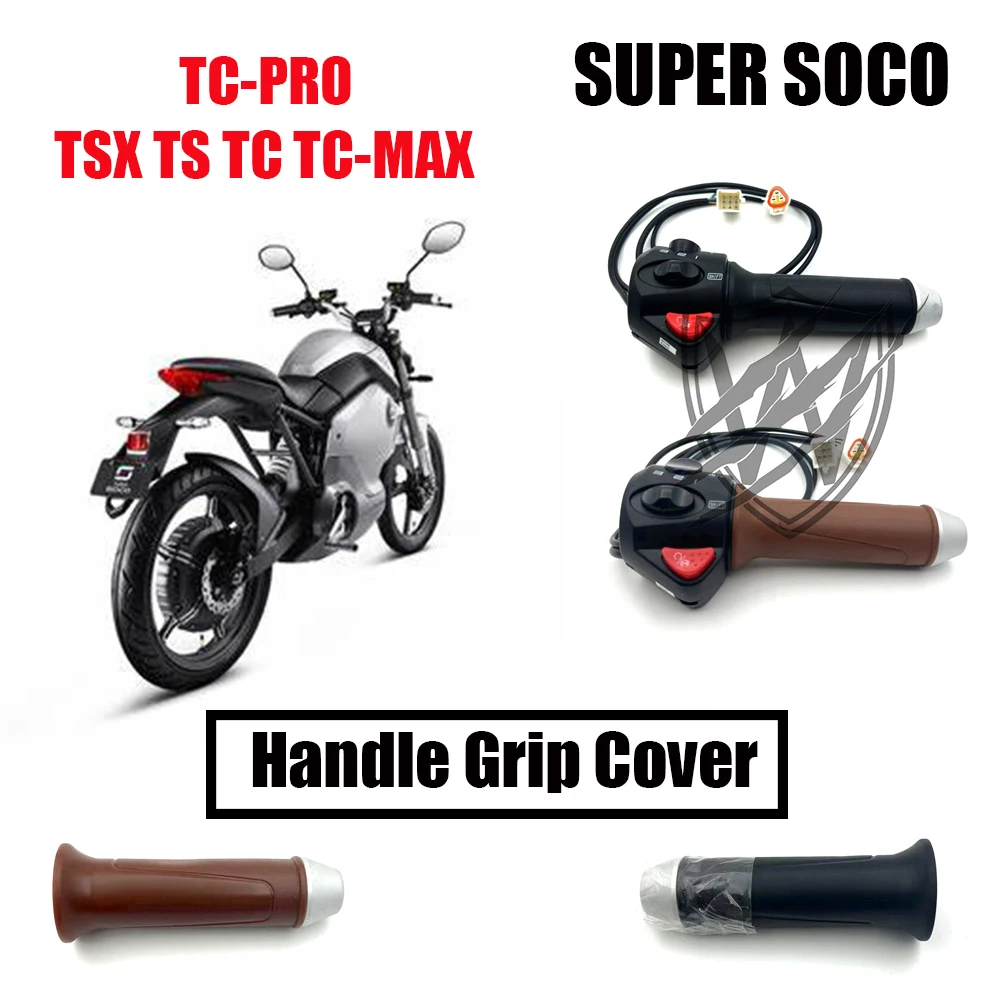 

For SOCO TC Max TS TC-Max Original Turn Rotary Handle Left and Right Combination Switch Button Dedicated Handle Grip Cover