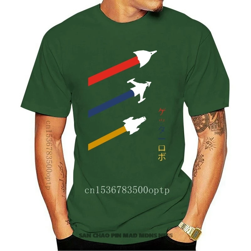 

Men Short sleeve tshirt Getter Robot Anime T Shirt Women t-shirt