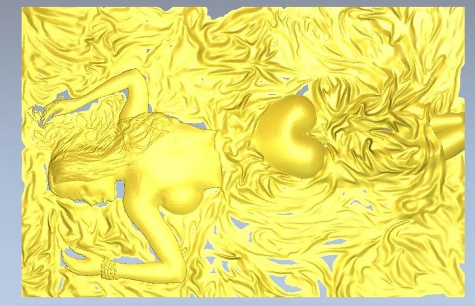 

3d model relief for cnc in STL file format Panno women sleep--11