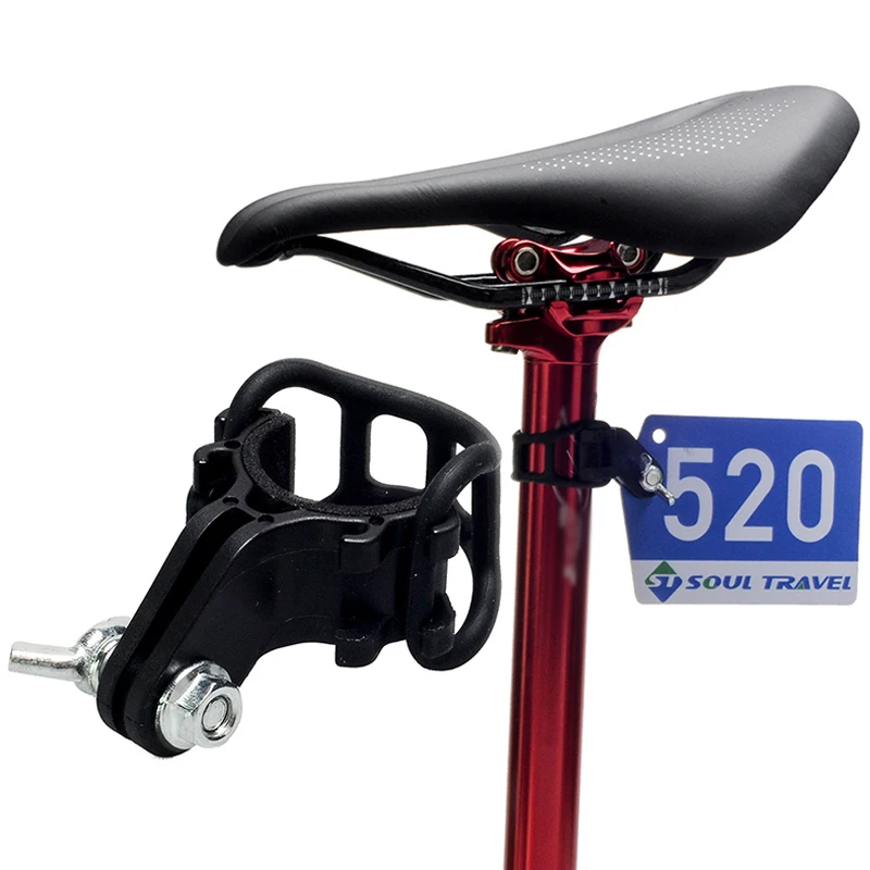 MTB Road Bike Race Number Plate Mount Holder Black Bicycle Number Bracket Fixed Gear Bracket Racing Card Mount Ultralight