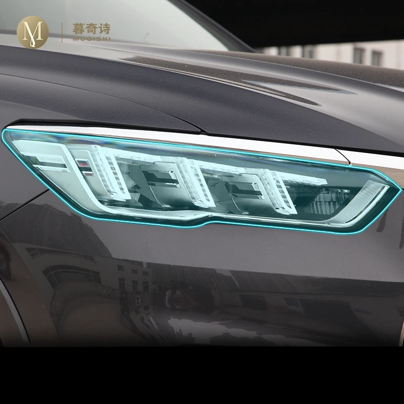 

For BYD SON Pro 2019-2021Car Exterior Film TPU PPF Headlamps Protective film Anti scratch Repair membrane Smoked headlight refit