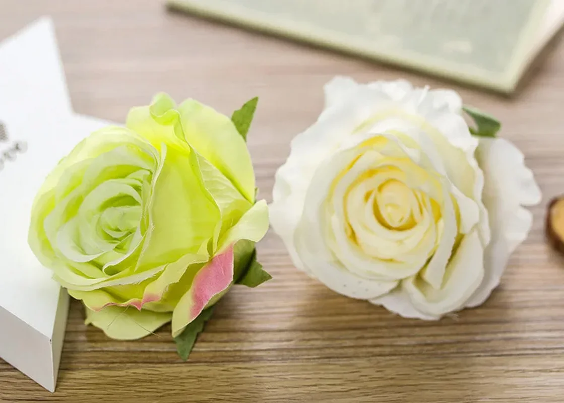 10 шт./партия Декоративные искусственные розы из шелка