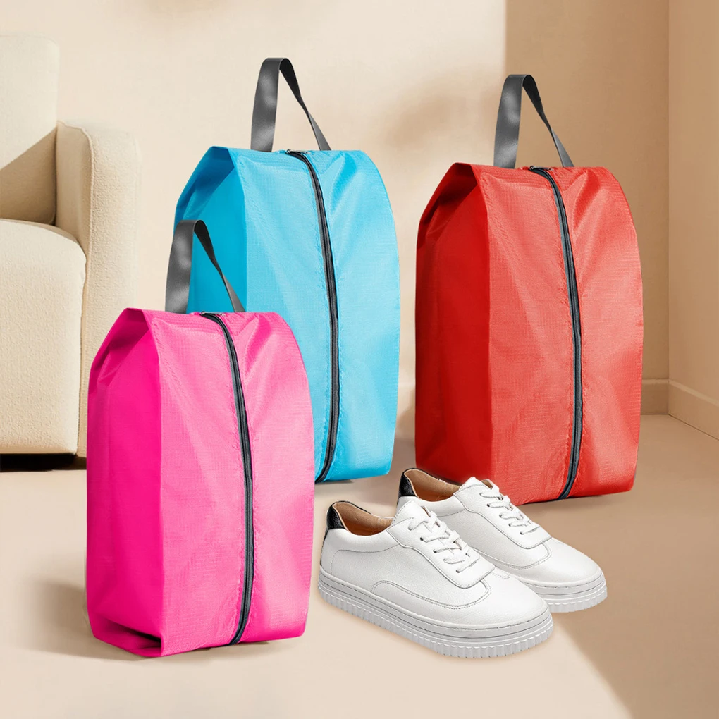 

New Dustproof Shoes Storage Bags Zipper Pouch Case Waterproof Pocket Shoes Organizer Travel Portable Nylon Shoes Bag