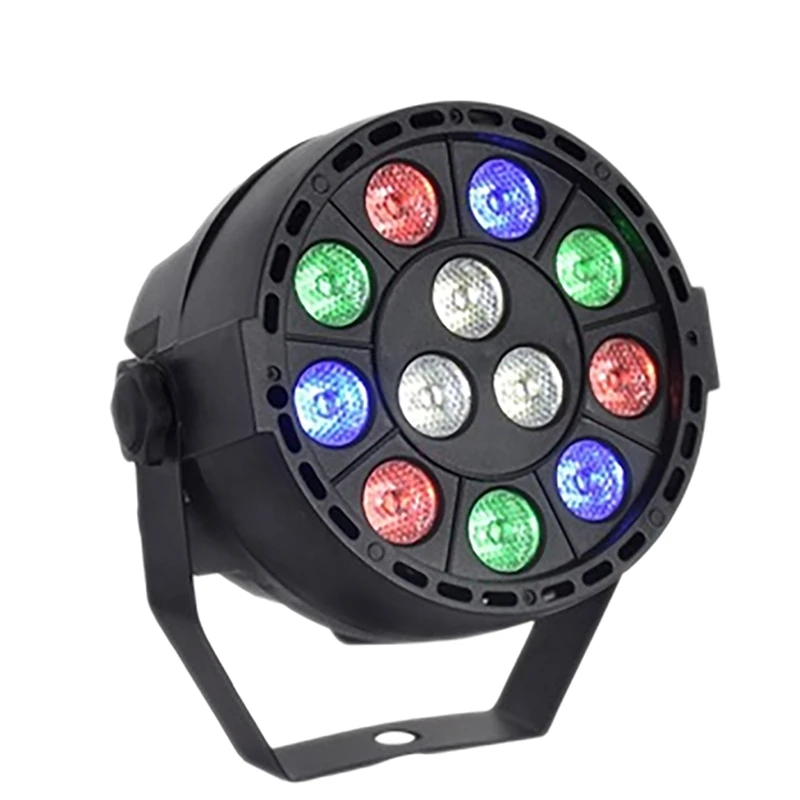 

Par Lights 12 LED сценический свет RGB голосовой активации инфракрасный пульт дистанционного управления подходит для вечеринок и фестивалей