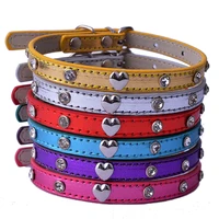 fashion studded dog collar puppy accessories adjustable 8 11 collar necklace small pet dog supplies collares de perro