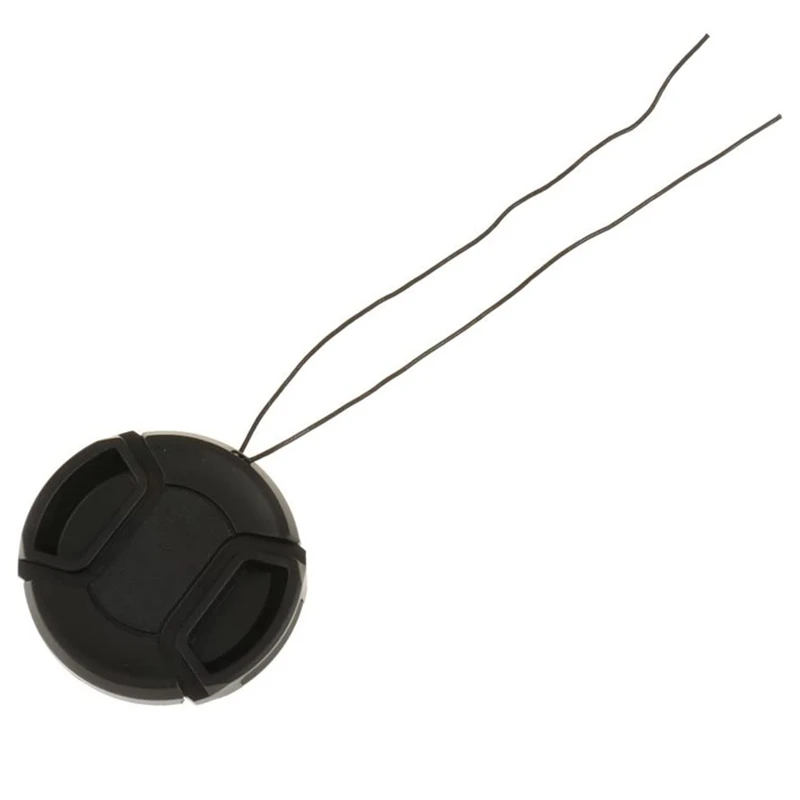

Front Rear Lens Cap For Canon Nikon Sony Camera Ultra Violet Accessories - Black