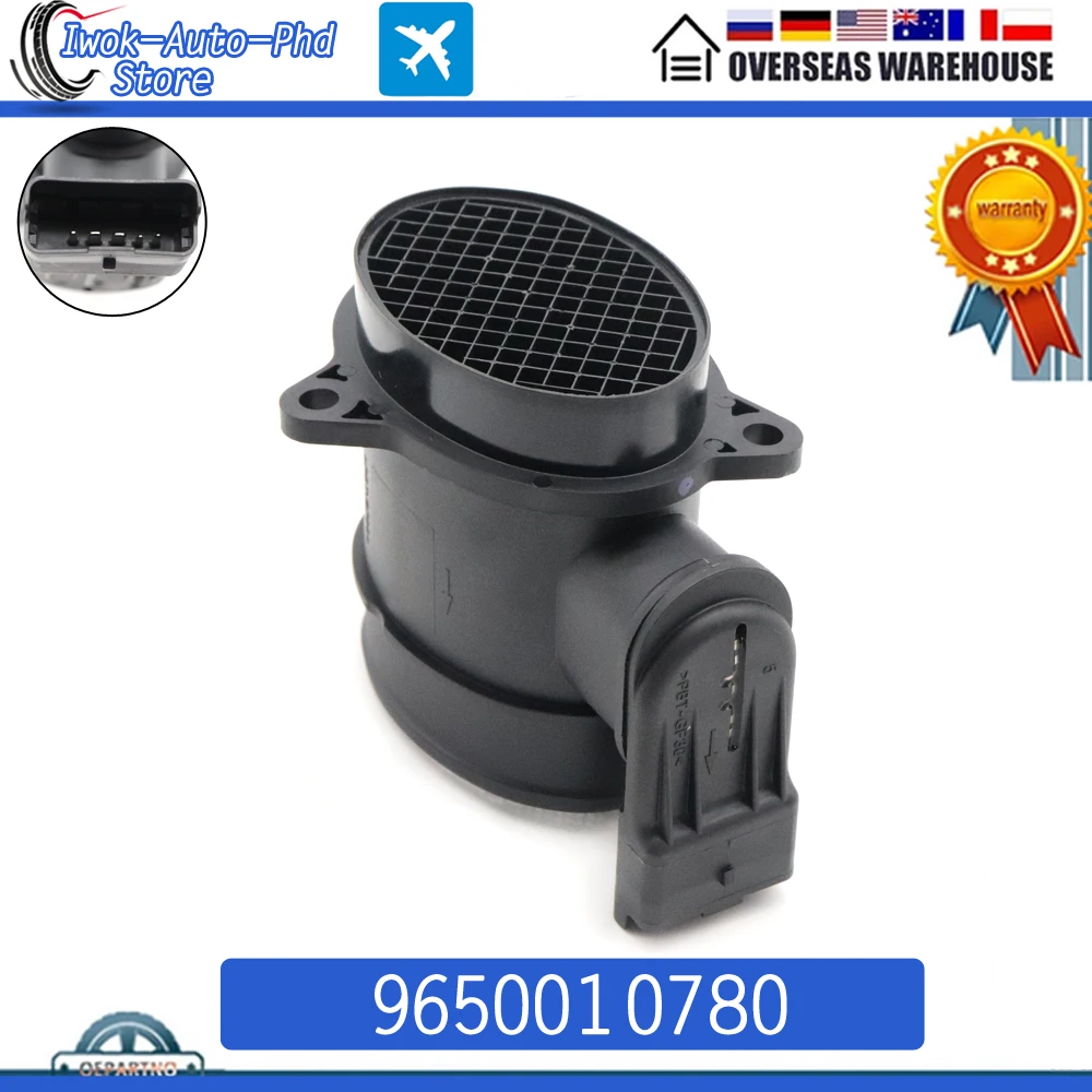 

Датчик массового расхода воздуха 9650010780 MAF для Citroen Berlingo C2 C3 C4 C5 XSARA PICASSO FIAT SCUDO FORD FIESTA PEUGEOT 206