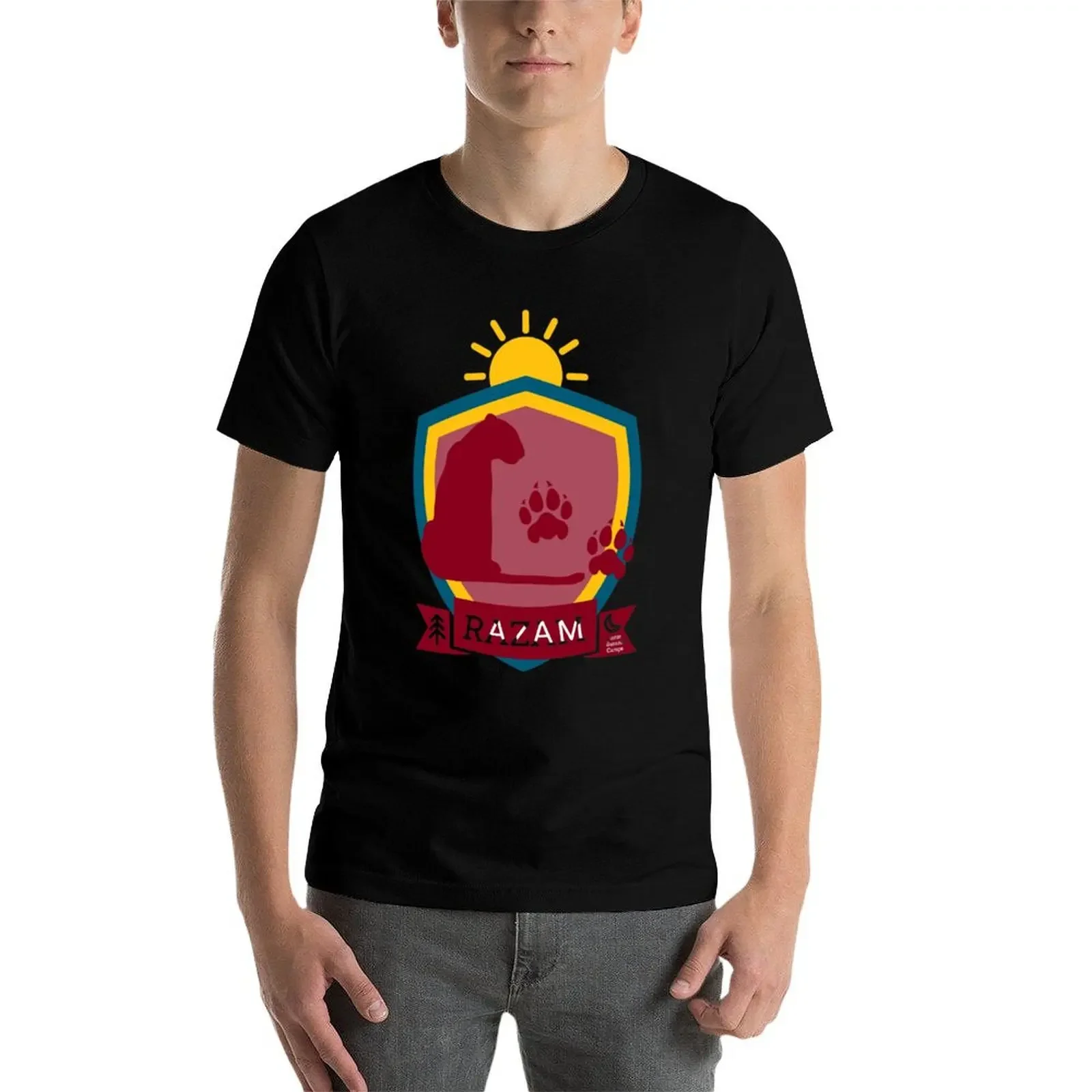 Футболка ASC Razam Team Crest синие архивные заготовки футболки с аниме тяжелые для