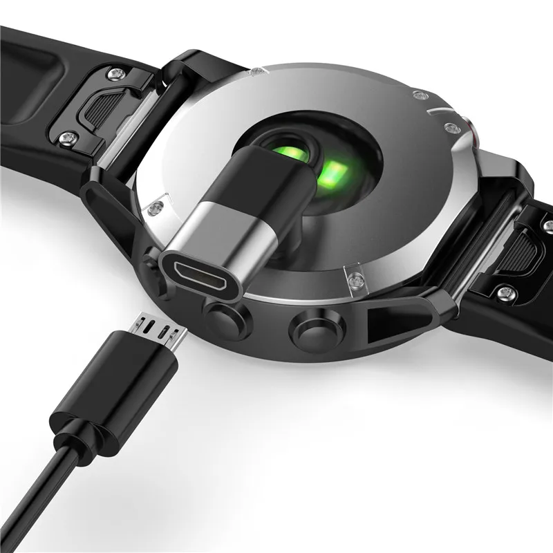 Переходник для зарядного устройства с разъемом USB Type C/Micro/ios на 4 контакта Garmin Fenix