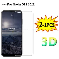 2 1pc protective glass for nokia g21 tempered glass protector for nokia g11 g10 g20 g300 x10 x100 x20 xr20 g50 c21 plus pelicula