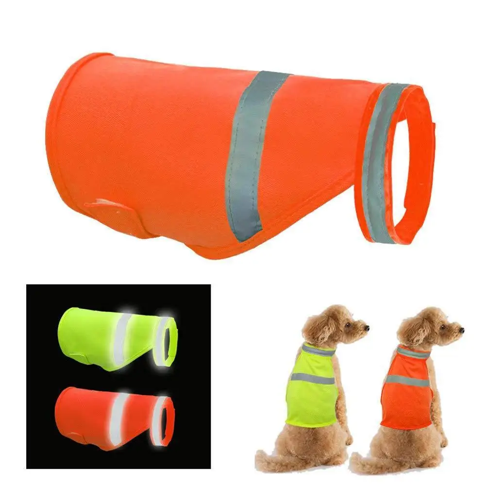 

Pet Dog High Visibility Reflective Safety Vest for Outdoor Work Walking Orange