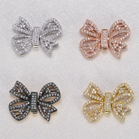 chain for jewelry making necklace pendant connector clasp butterfly zircon handmade charms metal ellipse bow knot luxury craft