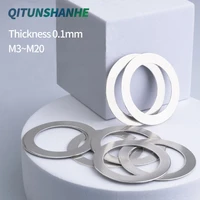 thickness 0 1mm stainless steel flat washer high precision adjustment washer ultra thin washer m3 m20 thin washer sus304