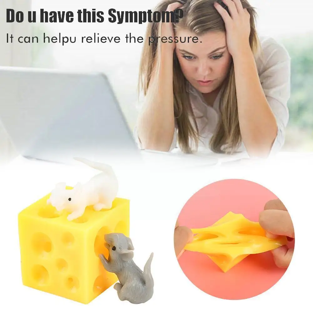 

Mouse Mice In Cheese Toy Sloth Hide And Seek Stress Figures Toy Cheese Stress Squishable Block And Toys Anti Fidget 2 Relie H4w0