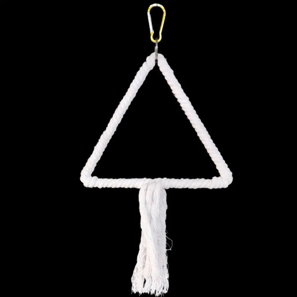 

Durable Cotton Rope Bird Toy for Parakeets Cockatiels Conures Fun Hanging Perch for Cage Decoration Playtime